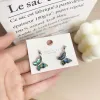 Niche fashion design DIY pendant zircon single hanging accessory key lock butterfly style zircon jewelry accessory Application Scenario